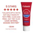 Colgate Toothpaste Optic White Luminous High Impact Sparkling Mint 85g Sale