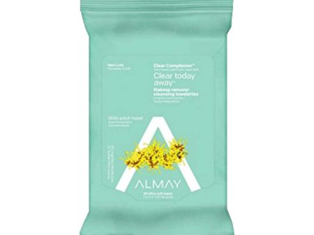 Almay Clear Complexion Makeup Remover Cleansing Towelettes 25pk Fashion