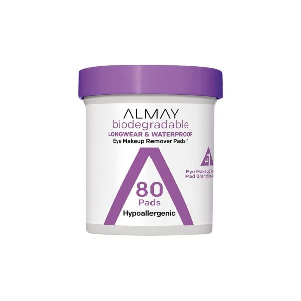 Almay Eye Makeup Remover Pads Biodegradable 80pads Online Sale