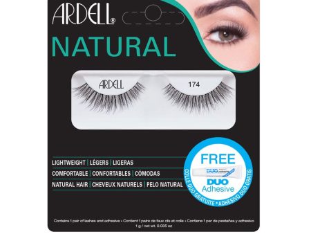 Ardell Lashes 174 Natural Black With Duo Adhesive Discount