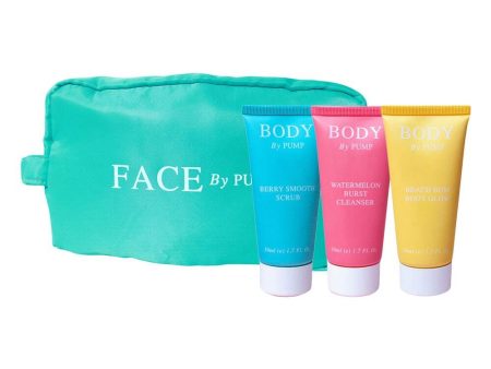 Body by Pump Travel Pack - 3 items + Cosmetic Bag Online Hot Sale