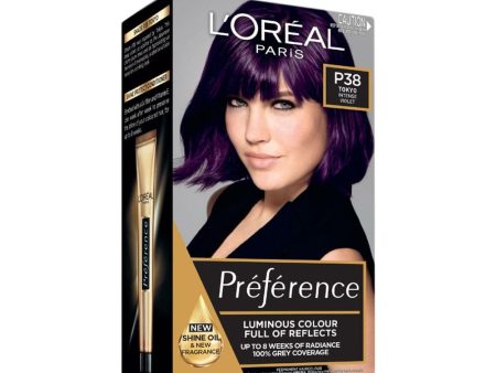 L Oreal Preference Permanent Hair Colour P38 Tokyo Intense Violet For Cheap